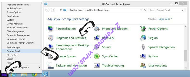 Delete Handy-tab.com from Windows 8