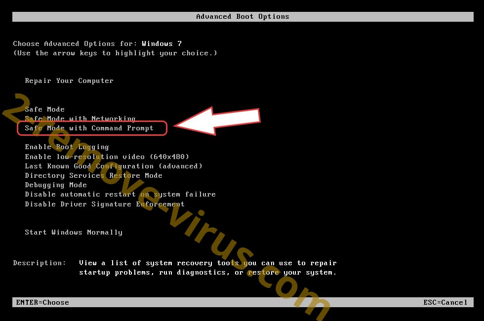 Remove Adrianov Ransomware - boot options