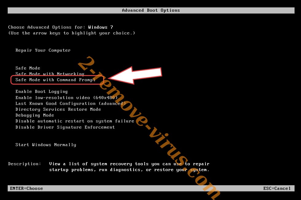 Remove .ScareCrow Ransomware virus - boot options