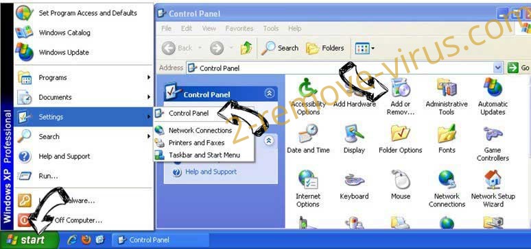 Remove Search.searchyrs.com from Windows XP