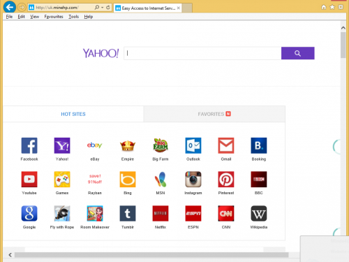 Rimuovere uk.minehp.com