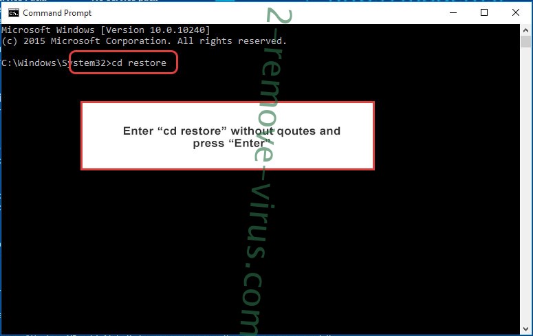 Uninstall .SDfghjkl ransomware - command prompt restore