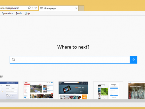 Rimuovere Search.chipopo.info