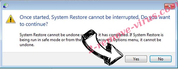 Qaqa ransomware removal - restore message