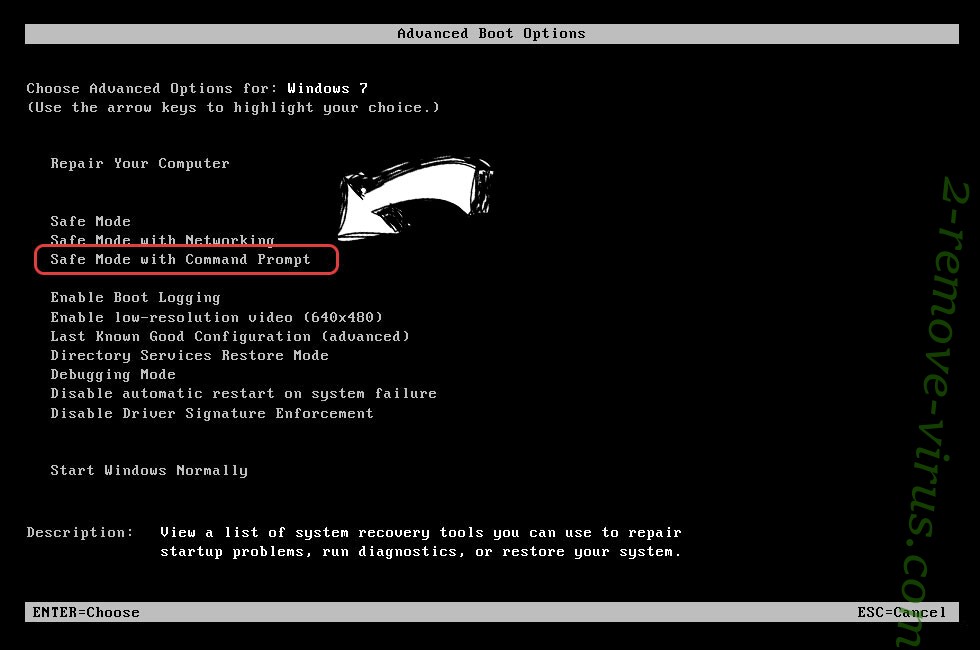 Windows boot menu - command prompt