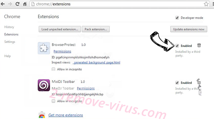 10000-mbest scam Chrome extensions disable