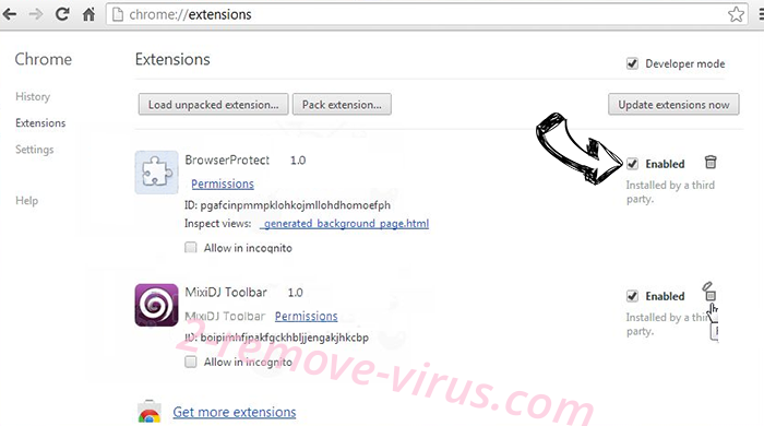 Enhanced Protection Mode Scam Chrome extensions disable