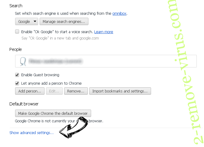 search.showmoreabout.com Chrome settings more