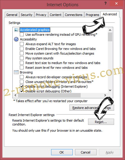 Enhanced Protection Mode Scam IE reset browser