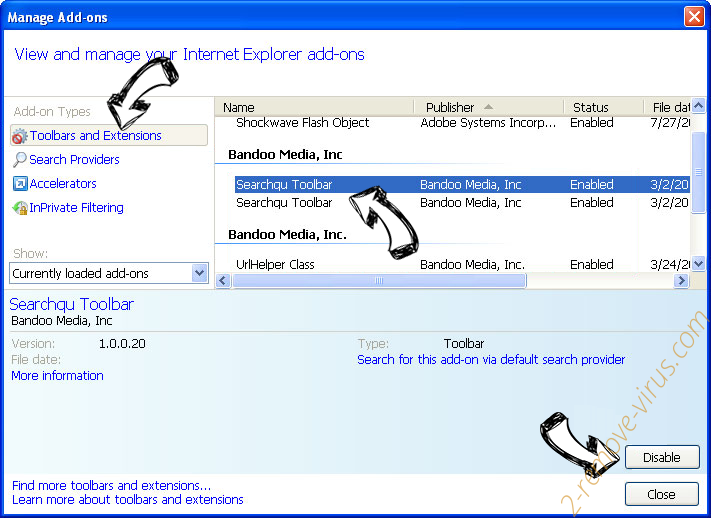 Topnewsonline.net IE toolbars and extensions