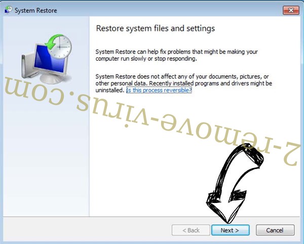 Get rid of Verwijderen T1000 Ransomware - restore init