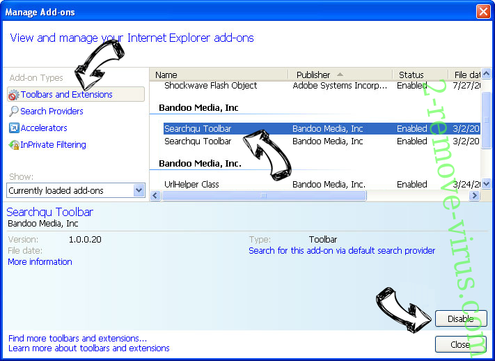 search.searchmmap.com IE toolbars and extensions