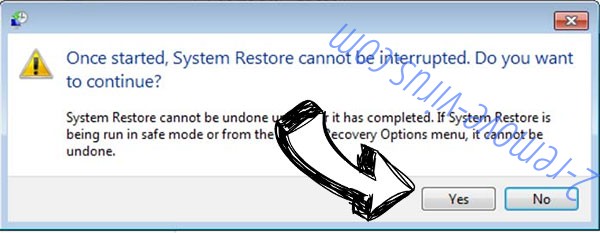 Qarj ransomware removal - restore message
