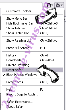 NotBlocked.biz Safari reset menu