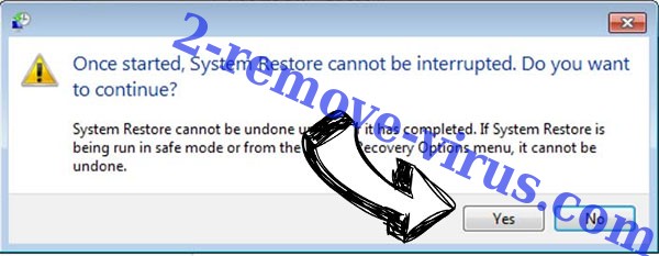CoronaVi2022 ransomware removal - restore message