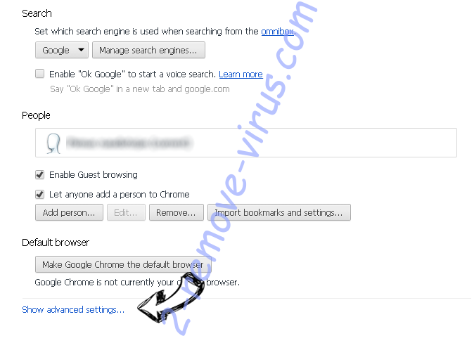 search.scanguard.com Chrome settings more