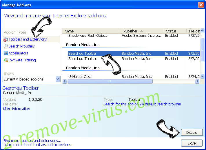 Easy To Watch Tv Virus IE toolbars and extensions
