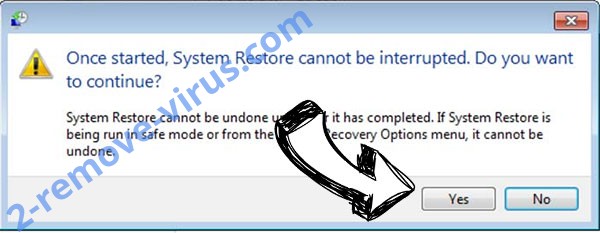 Carj ransomware removal - restore message