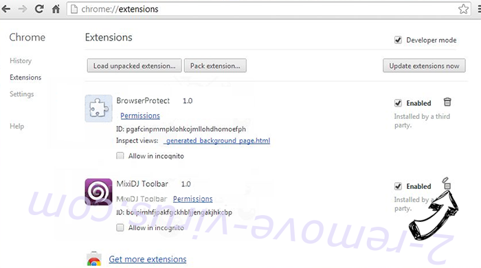 Yahoo Toolbar virus  Chrome extensions remove