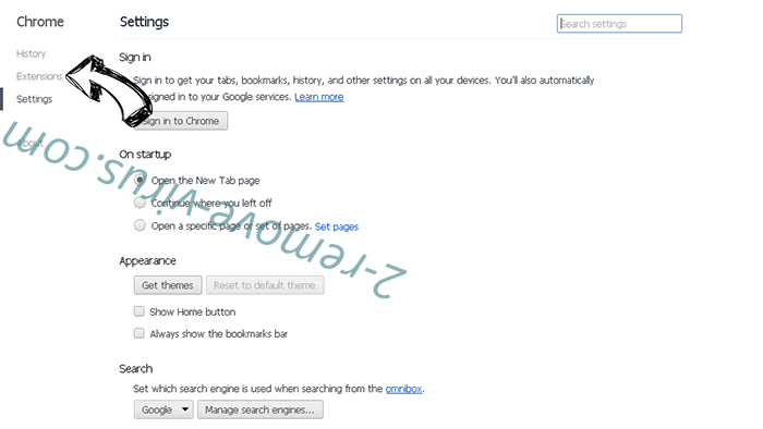 Yahoo Toolbar virus  Chrome settings