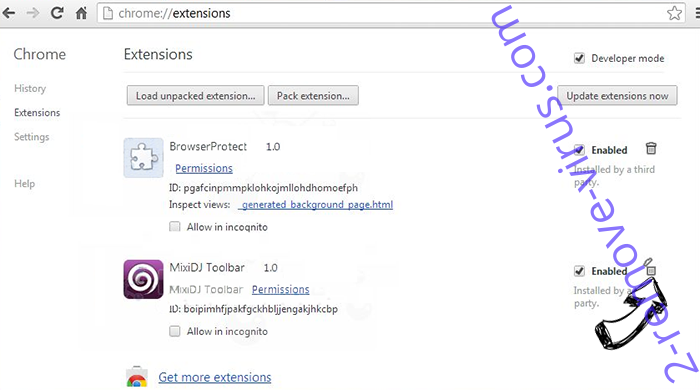Search For Directions browser hijacker Chrome extensions remove
