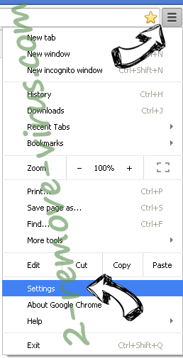 Searchguide.level3.com Chrome menu