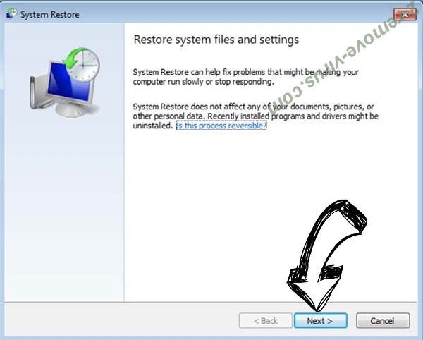 Get rid of N2019cov ransomware - restore init