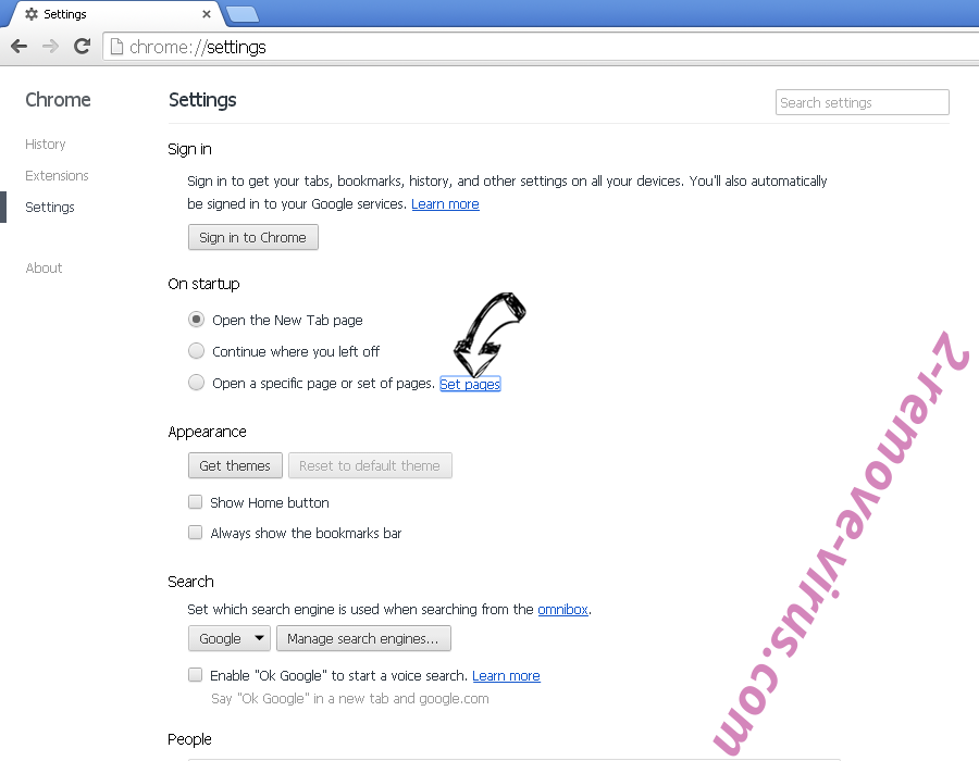 Hola Browser Virus Chrome settings