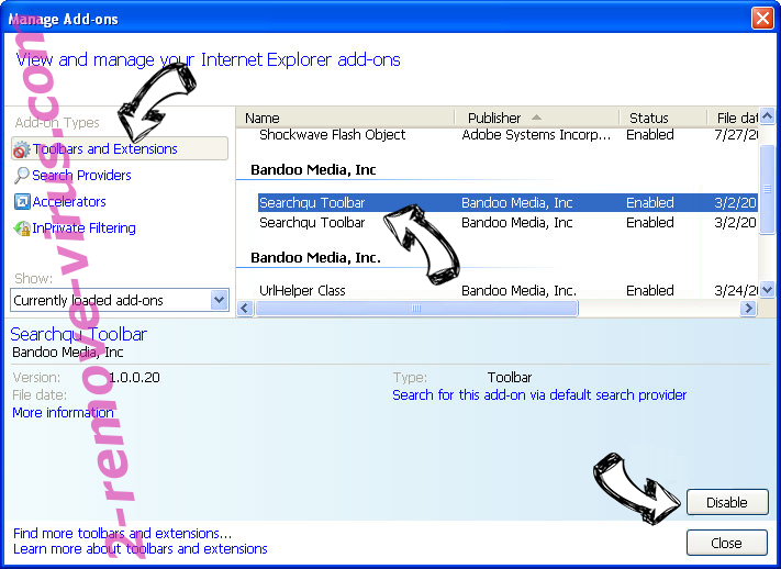 6789.com Virus IE toolbars and extensions