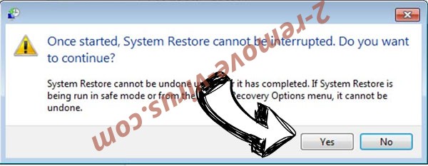 Trojan Win32/Casdet rfn removal - restore message