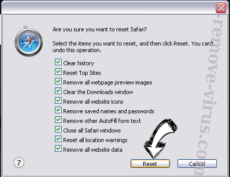 Hola Browser Virus Safari reset