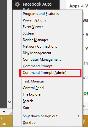 command prompt Admin
