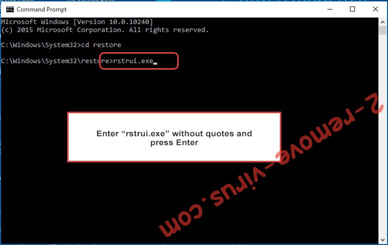 Delete .NEFILIM files - command prompt restore execute