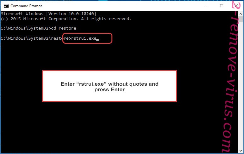 Delete .som files virus - command prompt restore execute