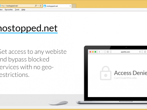 Rimuovere Nostopped.net