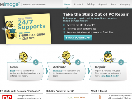 Reimage.com Ads verwijderen