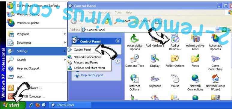 Remove browsing-shield.xyz from Windows XP