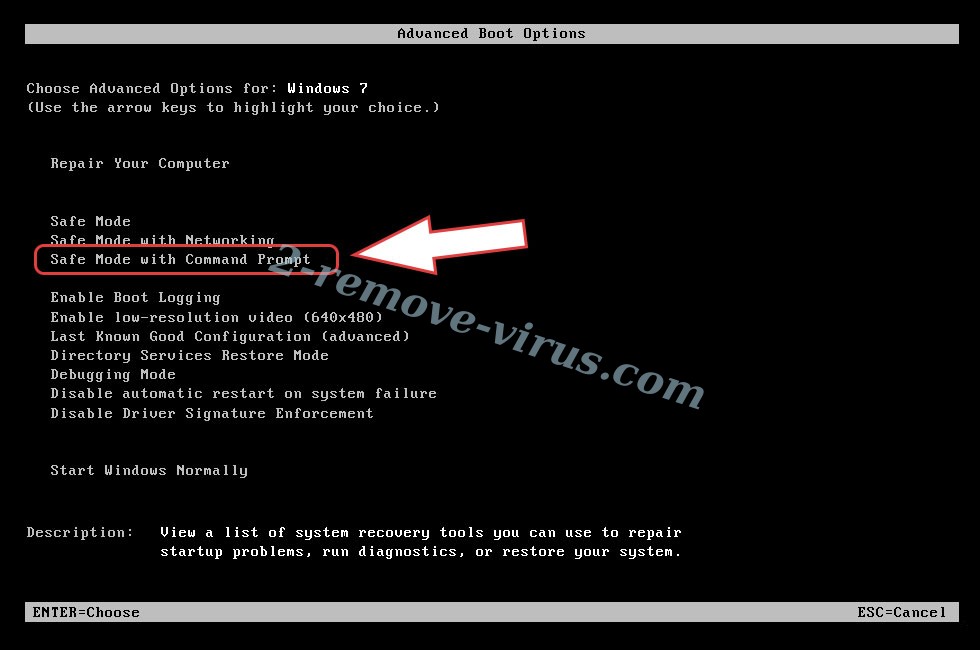 Remove MZReverenge ransomware - boot options