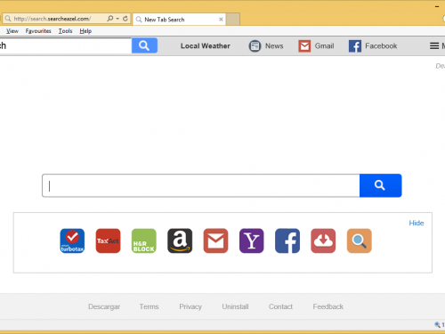 Rimuovere search.searcheazel.com