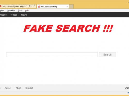Rimuovere Myluckysearching.com