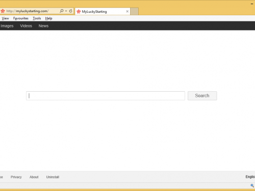Rimuovere Myluckystarting.com