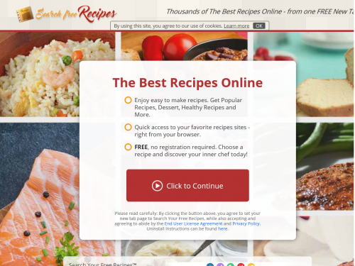 Srchfreerecipes.com – come rimuovere?