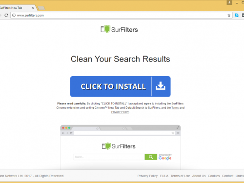 Surfilters verwijderen
