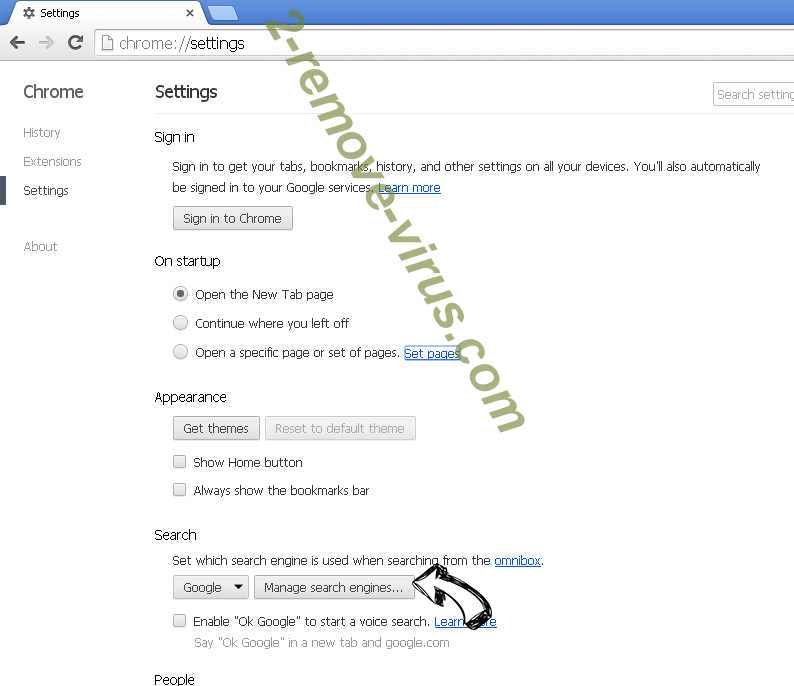 CapitalProjectSearch Adware Chrome extensions disable