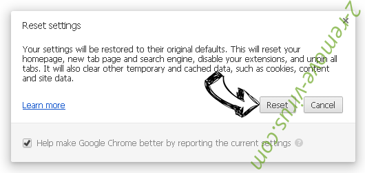 Windows Support Alert Chrome reset