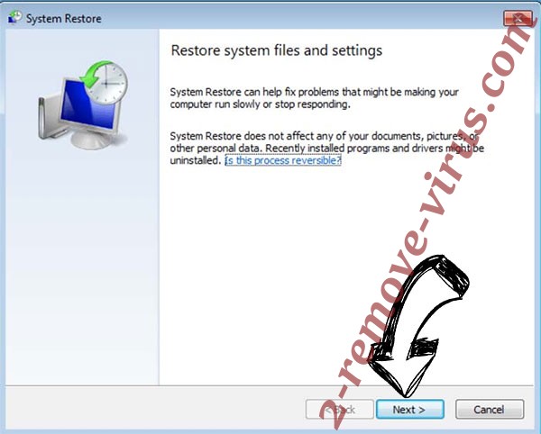 Get rid of .~~~~ file ransomware - restore init