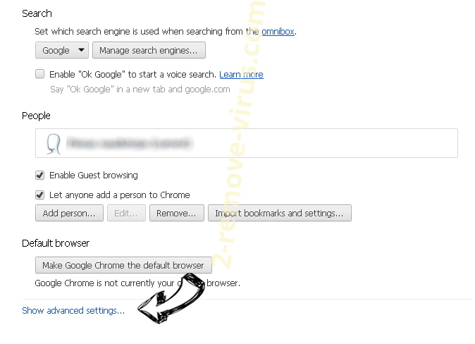 CommonAdmin Chrome settings more