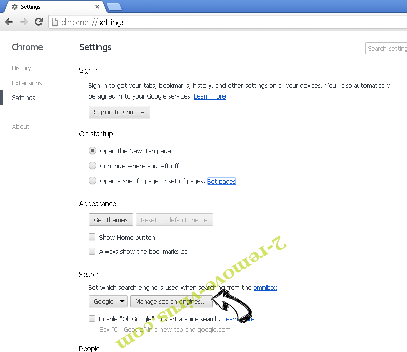 Alpha Search Chrome extensions disable