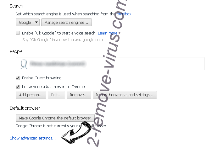 Searchgbv.com Chrome settings more