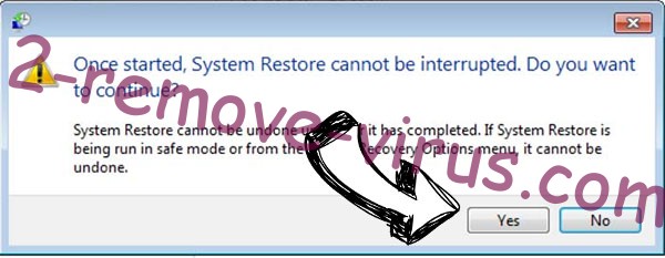 AutoTRON Ransomware removal - restore message